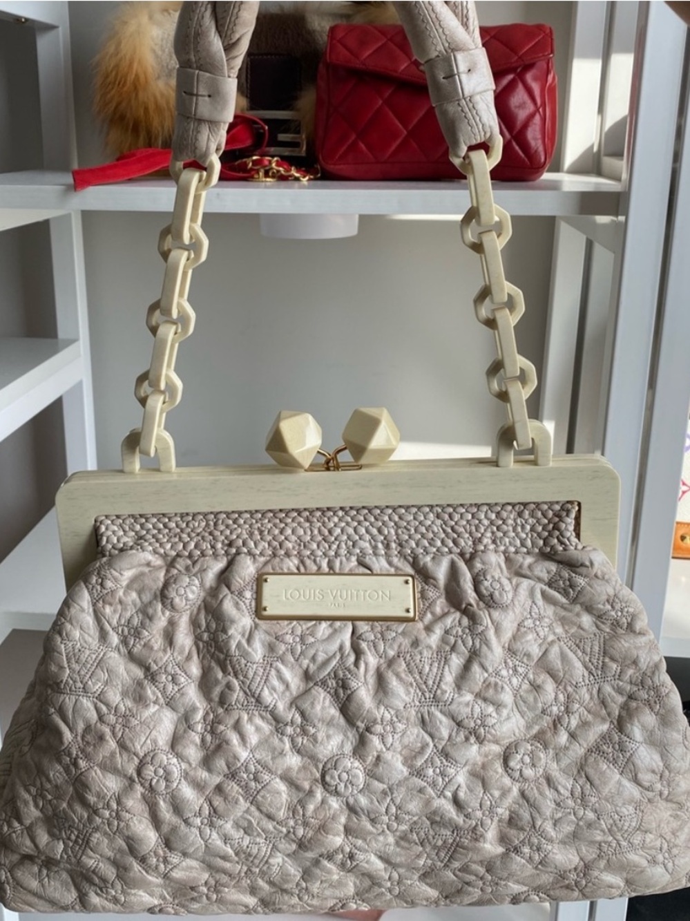 Louis Vuitton Olympe Cirrus Lambskin Shoulder Bag🌪️